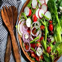 Greek Salad With Goat Cheese image