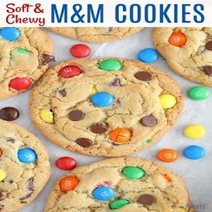 Chewy M&M Cookies - Celebrating Sweets_image
