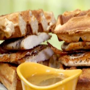Chicken and Waffle Monte Cristos with Rosemary-Maple Gravy image