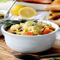 One Pot Lemon Chicken Tortellini Soup Recipe - (4.4/5) image