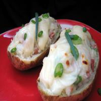 Ham and Swiss Loaded Baked Potatoes image