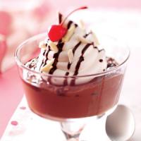 Dark Chocolate Pudding Sundaes image