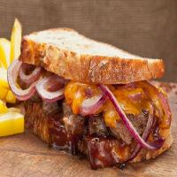 Steak, Cheddar and Onion Sandwich image