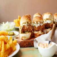 Oven-Fried Chicken Sliders image