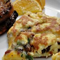 Bacon, Mushroom and Pepper Jack Cheese Omelet_image