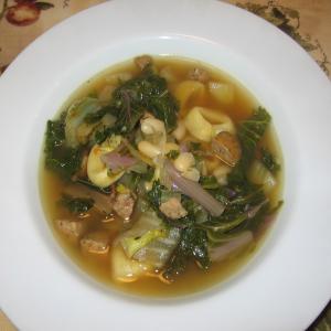 Kielbasa, Kale, Tortellini Soup image