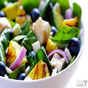 Grilled Pineapple, Chicken & Avocado Salad Recipe - (4.4/5)_image