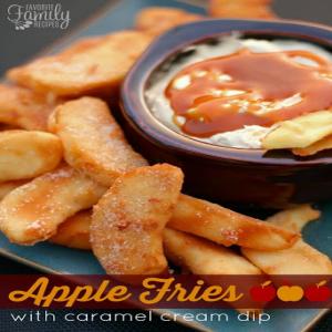 Apple Fries with Caramel Cream Dip Recipe - (4.4/5)_image