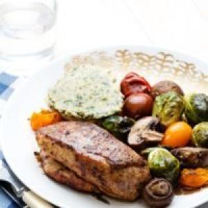 Keto chicken with roasted vegetables Tricolore_image
