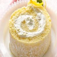 Lemon Cream Rolled Cake_image