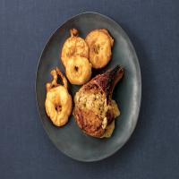 Pan-Roasted Pork Chops With Apple Fritters image