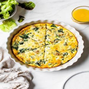 Crustless Sausage and Spinach Quiche_image