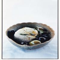 Goat Cheese with Olives, Lemon, and Thyme image