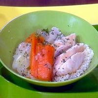 Poached Chicken and Vegetables with Couscous image