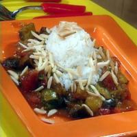 Eggplant Curry with Toasted Almonds image