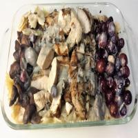Chicken with Red Grapes And Mushrooms_image