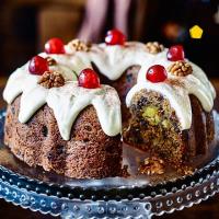 Marzipan-in-the-middle bundt cake image