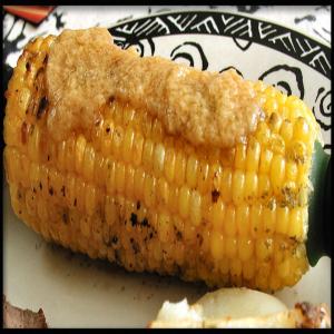 Barbecued Corn With Roasted Garlic Butter - BBQ_image