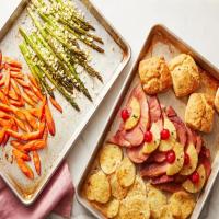 Easter Dinner on Two Sheet Pans image
