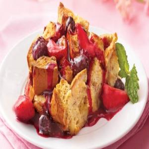 Overnight French Toast Bake with Berry Topping image