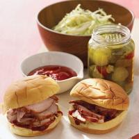 Barbecue Pork Sandwiches with Cabbage Slaw_image