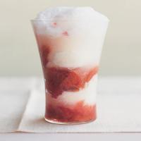 Rhubarb Float with Buttermilk Sorbet image