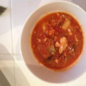 Cod with tomatoes and butter beans image