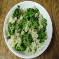 Broccoli and Cauliflower with Pine Nuts and Raisins image