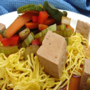 Nell Newman's Marinated Ginger Tofu over Crispy Browned Soba Noo_image