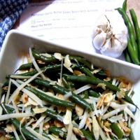 Parmesan-Garlic Butter Green Beans With Almonds image