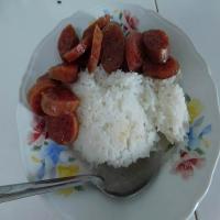 Steamed Chinese Sausage & Rice_image