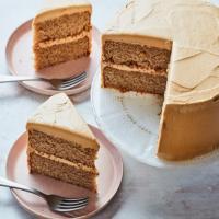 Graham Cracker Cake with Peanut Butter Frosting image