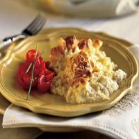 Muenster Cheese Soufflé with Red Bell Pepper and Tomato Salad_image