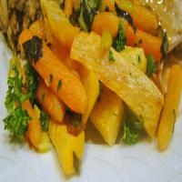 Carrot, Leek and Turnip Saute image