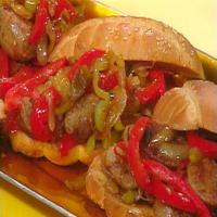 Sausage, Pepper and Onion Hoagies_image