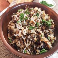 Wild Rice Pilaf with Porcini,Cranberries & Almonds image