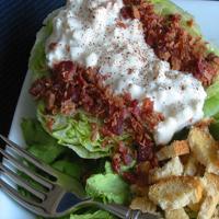 Iceberg Wedge With Warm Bacon & Blue Cheese Dressing_image