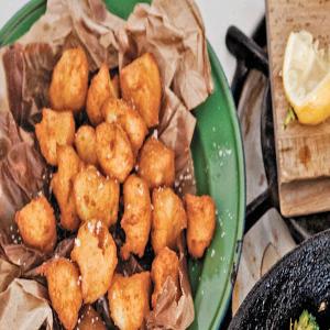 Fried Potato and Garlic Puffs_image