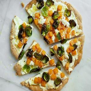 Whole-Wheat Brussels Sprout, Squash and Ricotta Pizza_image