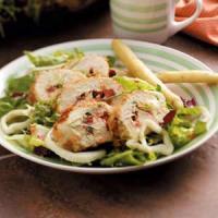 Basil Chicken over Greens_image