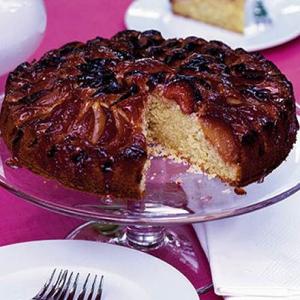 Glazed plum cake image