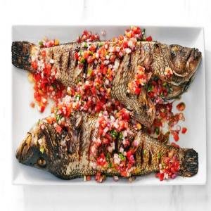 Filipino Whole Grilled Fish with Tomato-Onion Salsa_image