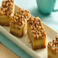 Praline Crumb Caramel Cheesecake Bars image