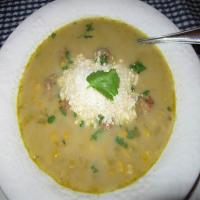 Millie's Mexican Corn Soup with Mini Meatballs_image