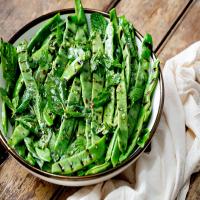 Grilled Summer Beans With Garlic and Herbs image