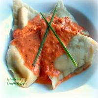 Ravioli with Roasted Red Pepper Sauce, adapted from The Pioneer Woman Recipe - (4.6/5)_image