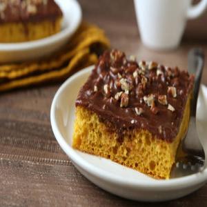 Pumpkin Sheet Cake with Chocolate Pecan Frosting image