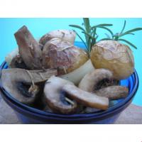 Honey-Roasted Potatoes and Mushrooms image