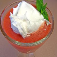 Champagne Infused Strawberry Soup image