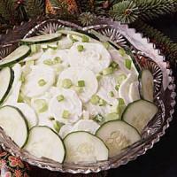Sour Cream Cucumber Salad image